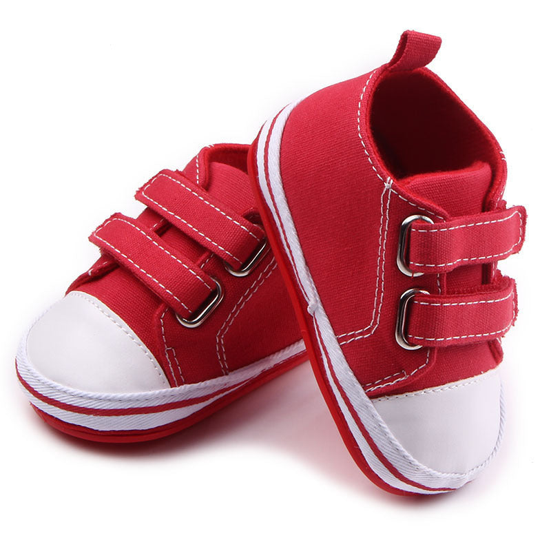 Chaussures en toile avec double fermeture velcro