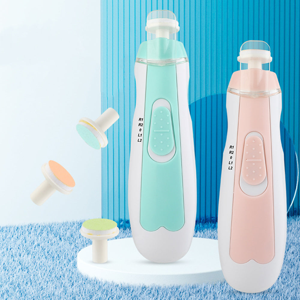 Coupe ongles électrique pour nouveau-né, kit de soins pour bébé anti-pincement de chair