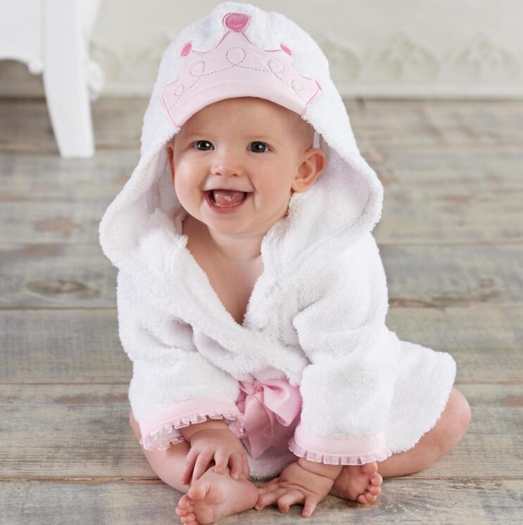 Serviettes de bain pour bébé en coton avec des dessinateurs d'animaux mignons, peignoirs de bain pour enfants, peignoirs à capuche pour bébé.