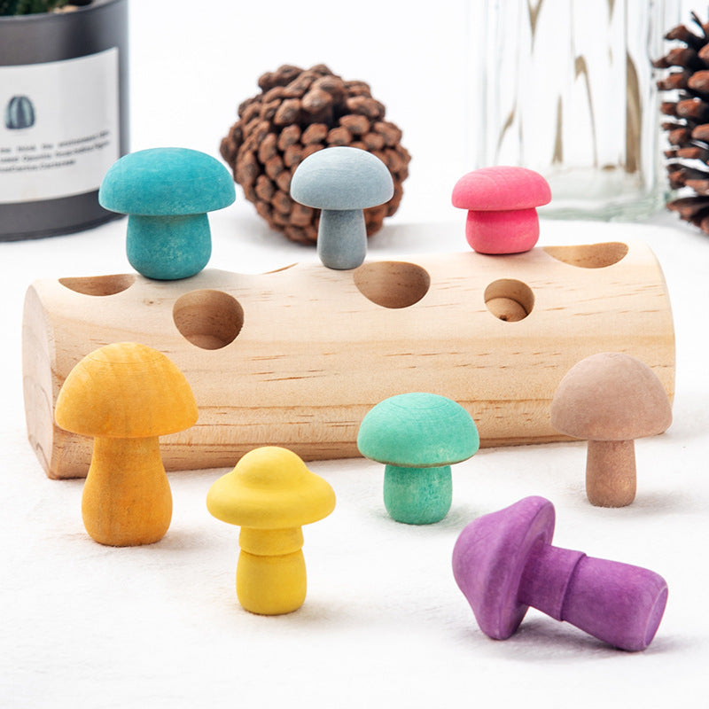 Jeu de simulation de cueillette de champignons en bois