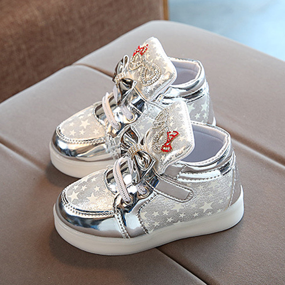 Chaussures lumineuses clignotantes à scratch