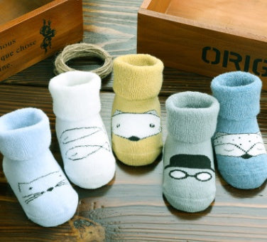 Lot de 5 paires de chaussettes antidérapantes en coton