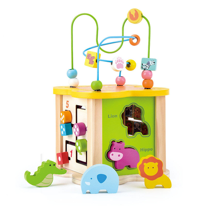 Cube éducatif en bois