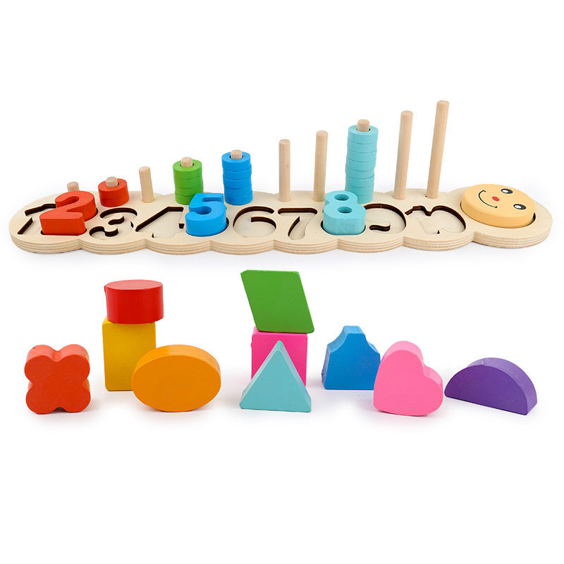 Tableau logarithmique en bois pour l'éducation préscolaire