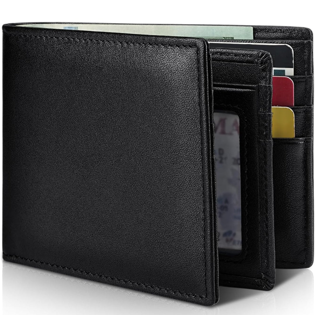 Portefeuille court en cuir pratique et fonctionnel pour homme
