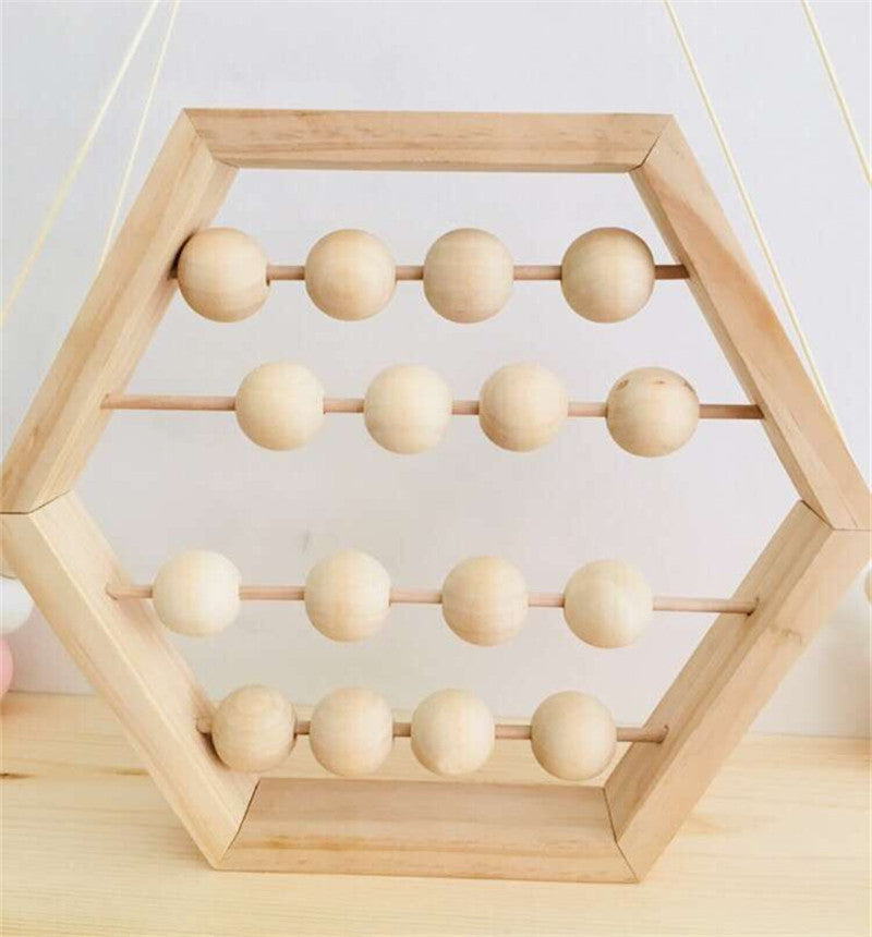 Puzzle d'apprentissage avec boulier en bois