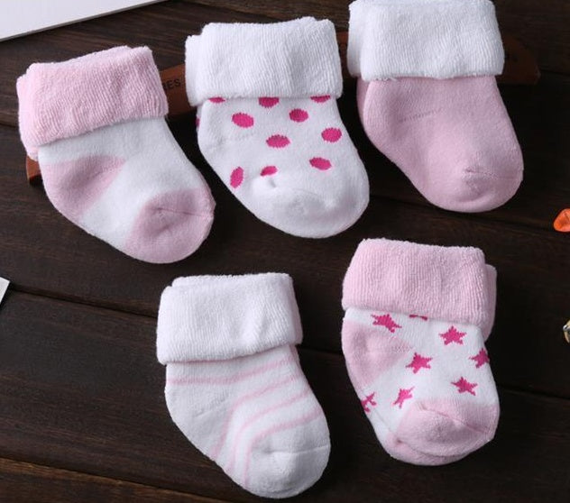 Lot de 5 paires de chaussettes antidérapantes en coton