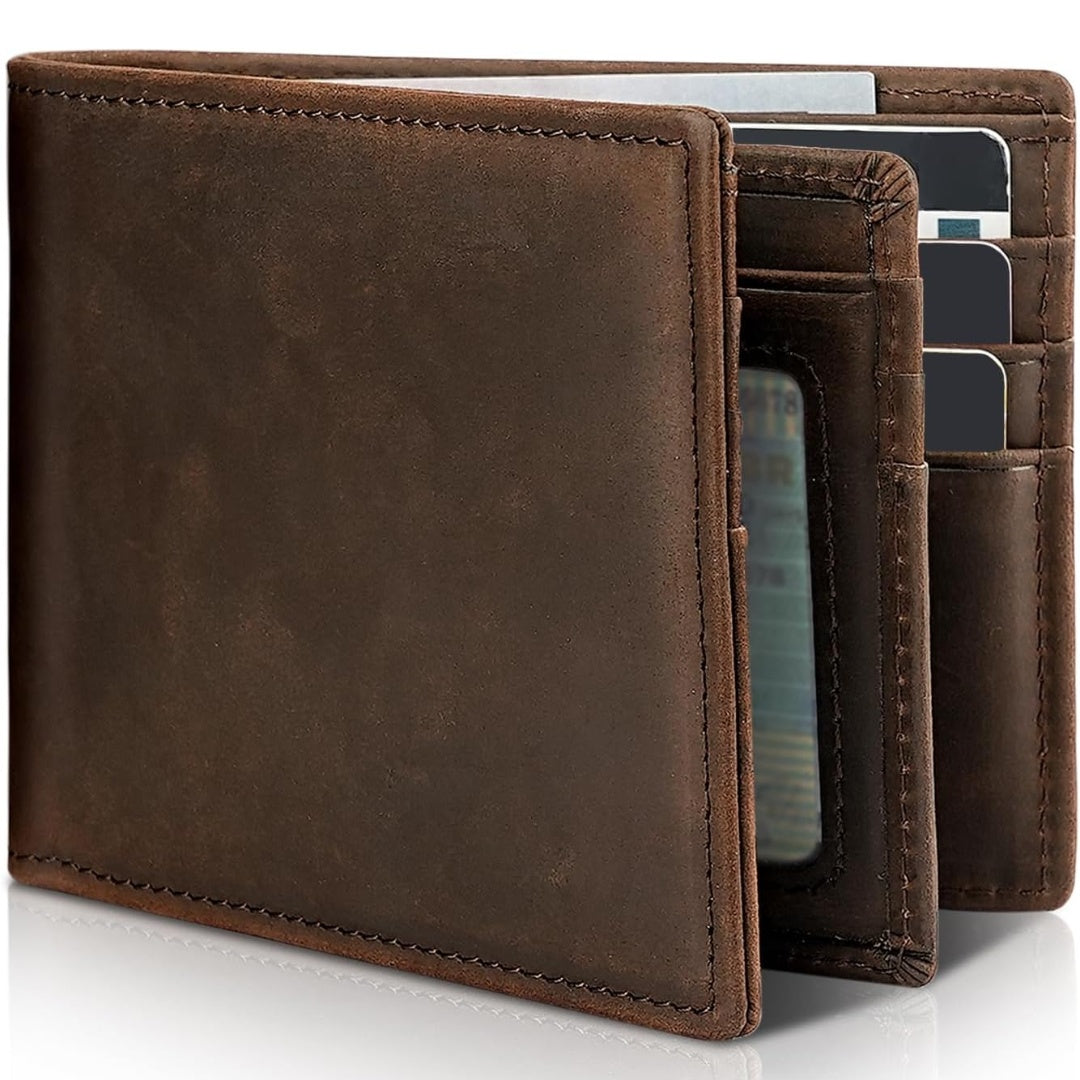 Portefeuille court en cuir pratique et fonctionnel pour homme