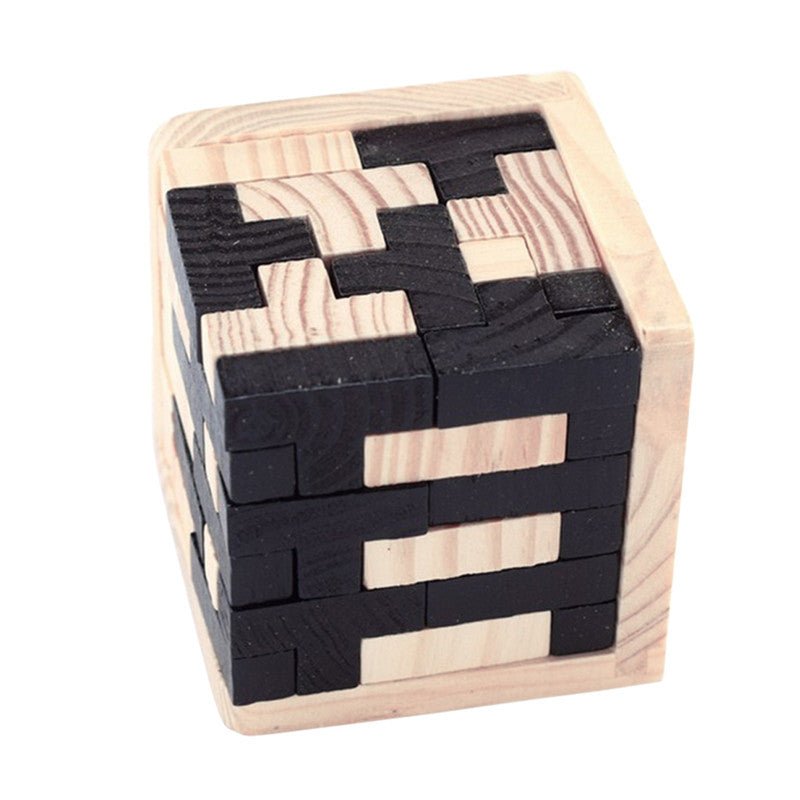 Puzzle 3D créatif en bois