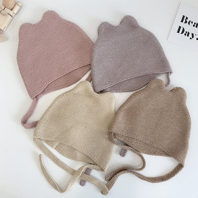 Bonnet mignon en laine pour bébés de 4 à 28 mois