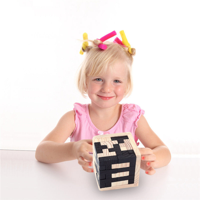 Puzzle 3D créatif en bois