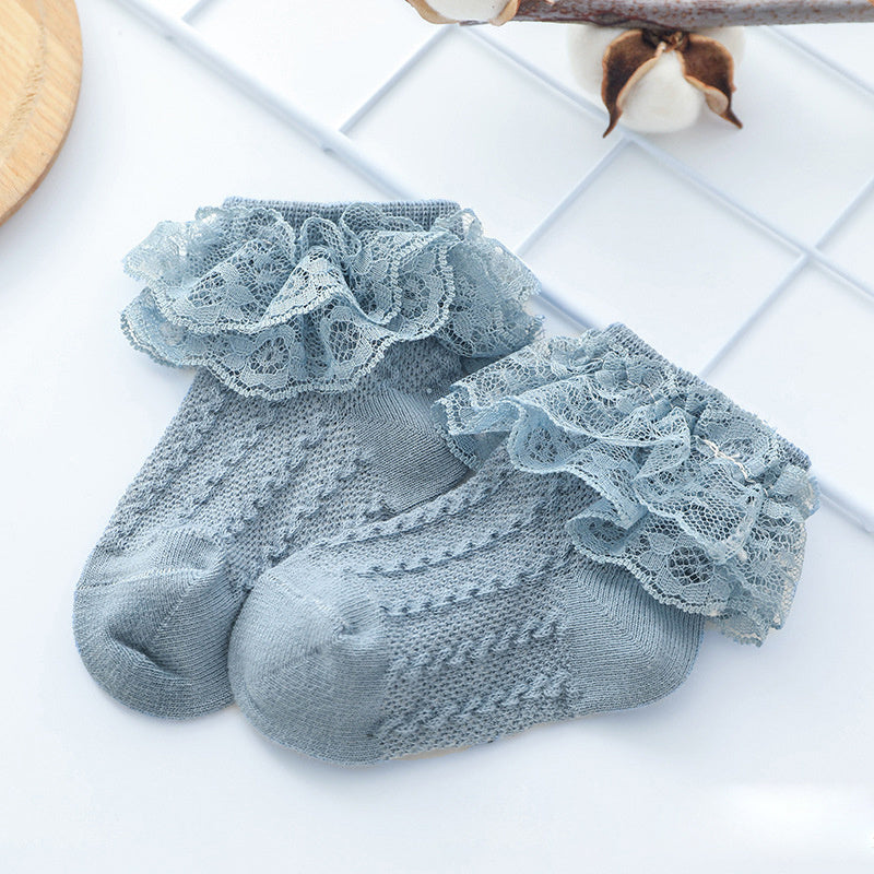 Chaussettes en dentelle pour bébé