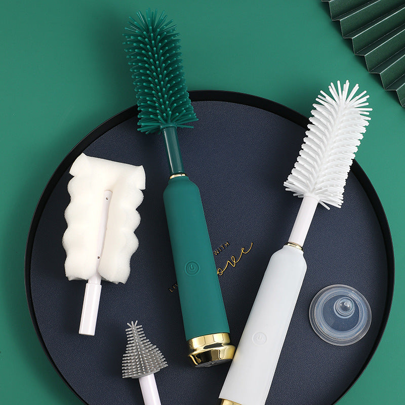 Brosse de Nettoyage pour Biberons Électriques Ensemble de Combinaison avec Tétine en Silicone et paille