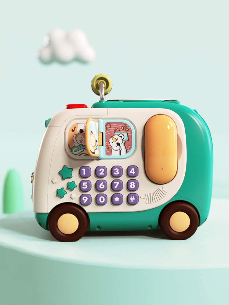 Jouets amusants développement intellectuel, motricité fine, tambours, jouets, hexaèdre, bus