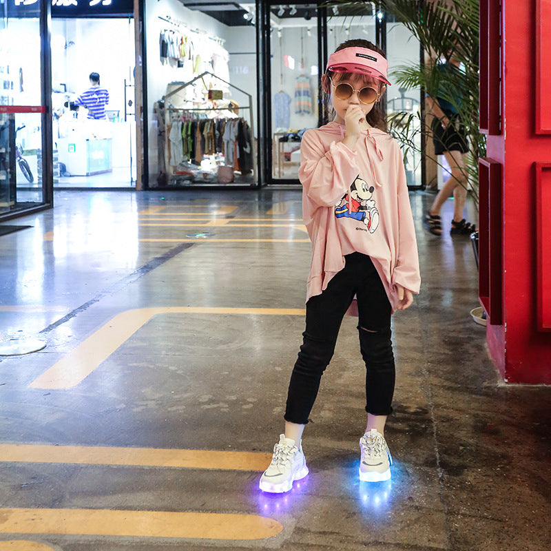Chaussures lumineuses colorées