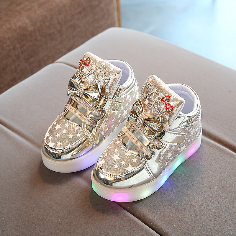 Chaussures lumineuses clignotantes à scratch