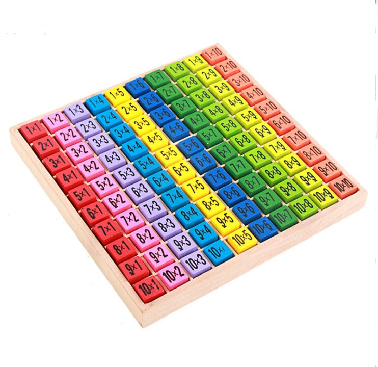 Table de multiplication Montessori en bois