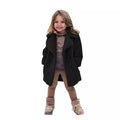Trench-coat uni à revers tendance pour fille