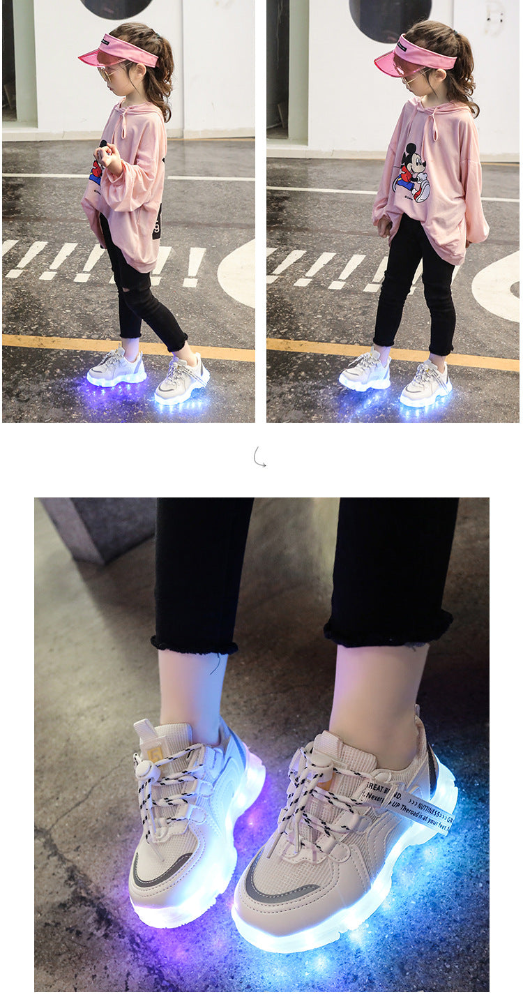 Chaussures lumineuses colorées