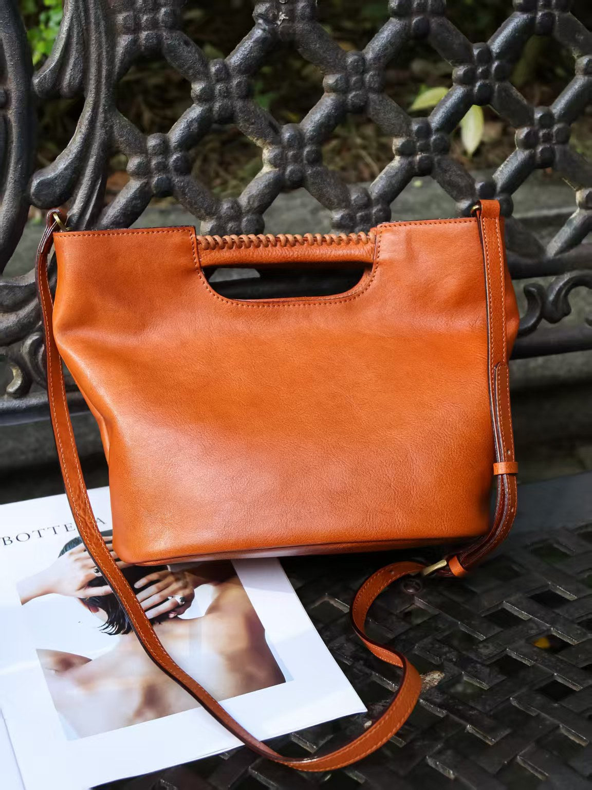 Sac à main bandoulière Cortex pour femme en cuir
