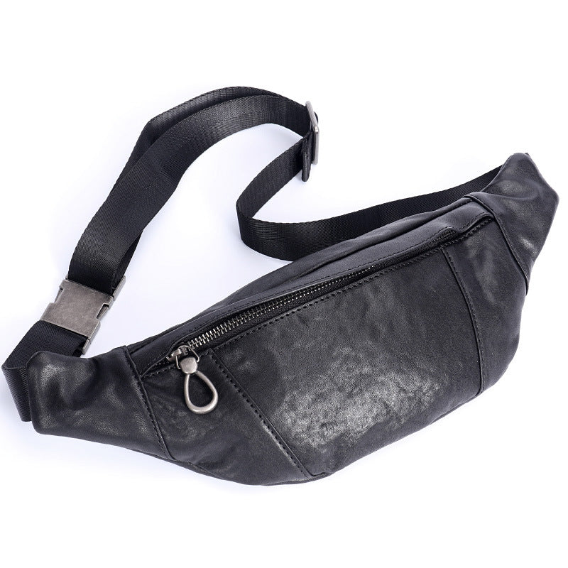 Sac banane en cuir pour homme, petit modèle