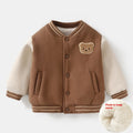Manteau de vêtements en coton d'uniforme de baseball doublé polaire