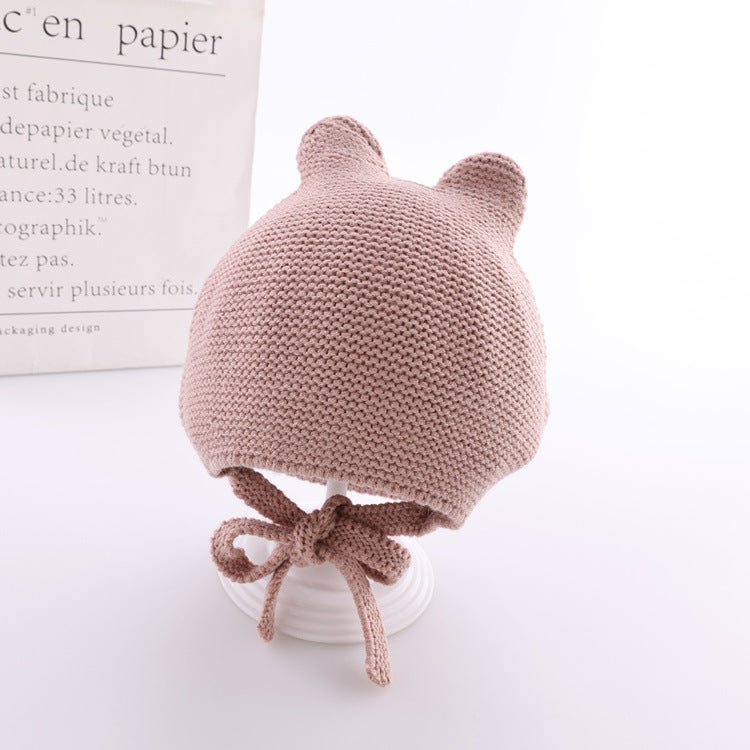 Bonnet mignon en laine pour bébés de 4 à 28 mois