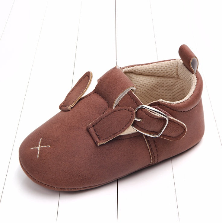 Chaussures printemps et automne en cuir mat antidérapant, semelle douce