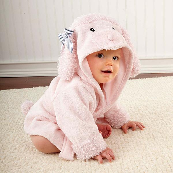 Serviettes de bain pour bébé en coton avec des dessinateurs d'animaux mignons, peignoirs de bain pour enfants, peignoirs à capuche pour bébé.