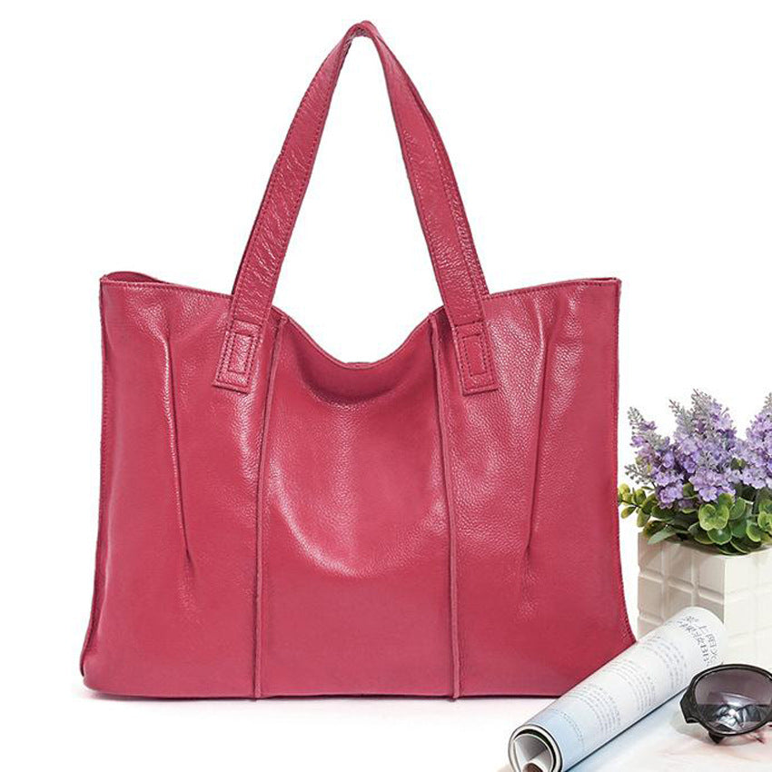 Sac cabas bandoulière simple en cuir
