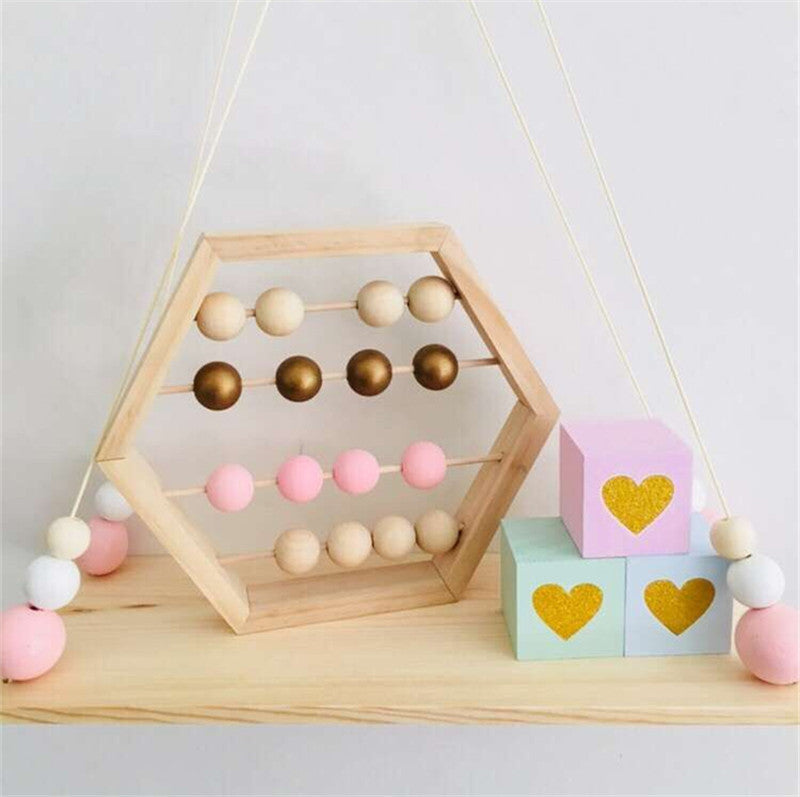 Puzzle d'apprentissage avec boulier en bois
