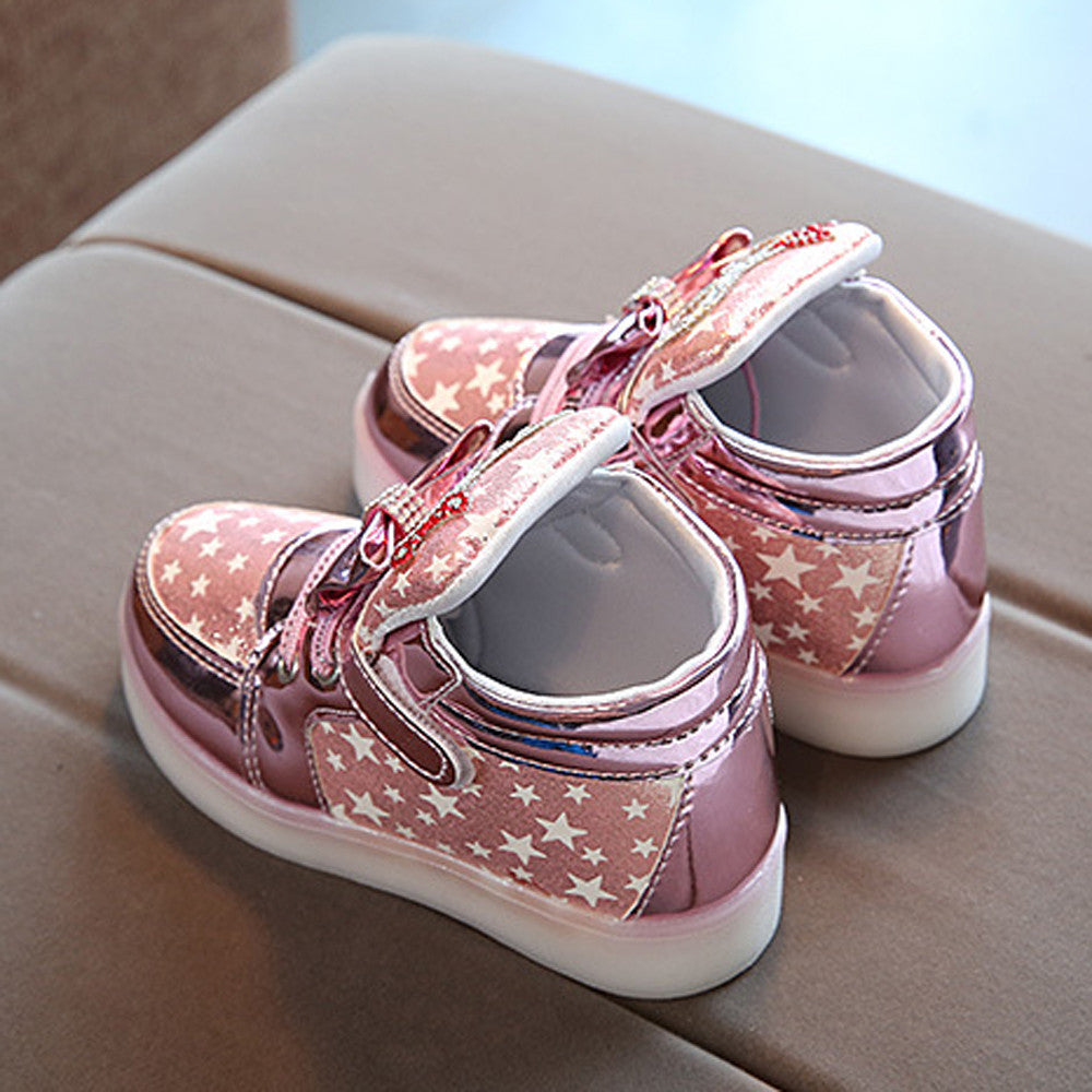 Chaussures lumineuses clignotantes à scratch