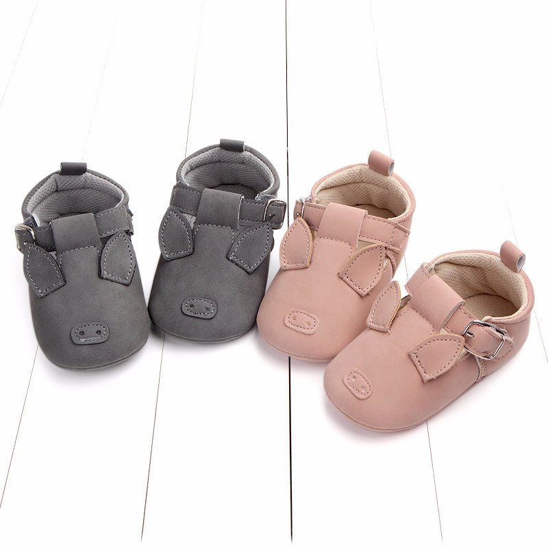 Chaussures printemps et automne en cuir mat antidérapant, semelle douce