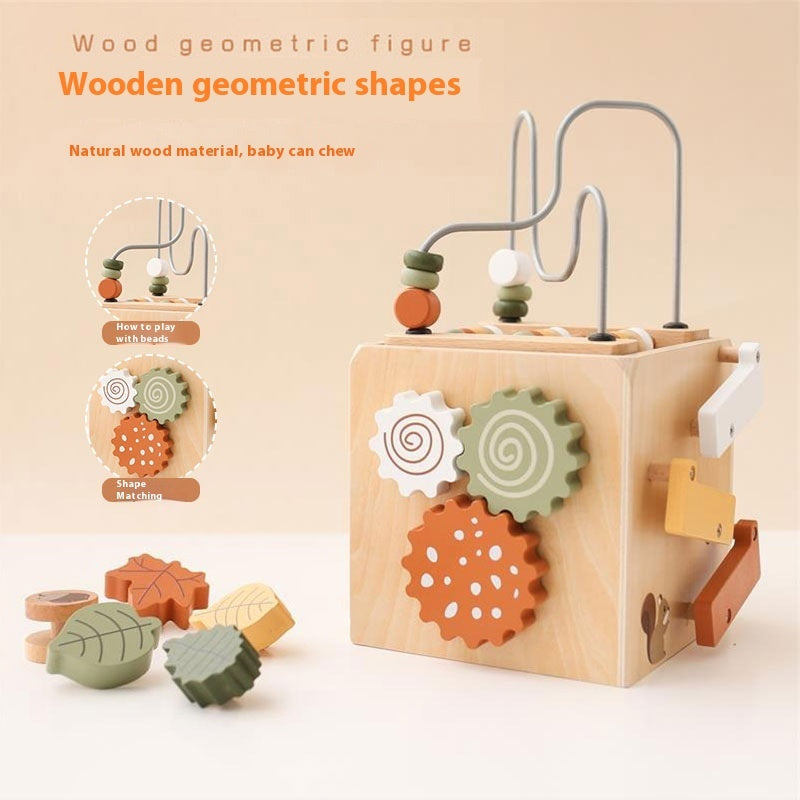 Cube en bois éducatif