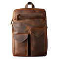 Sac à dos pour homme en cuir Crazy Horse fait main