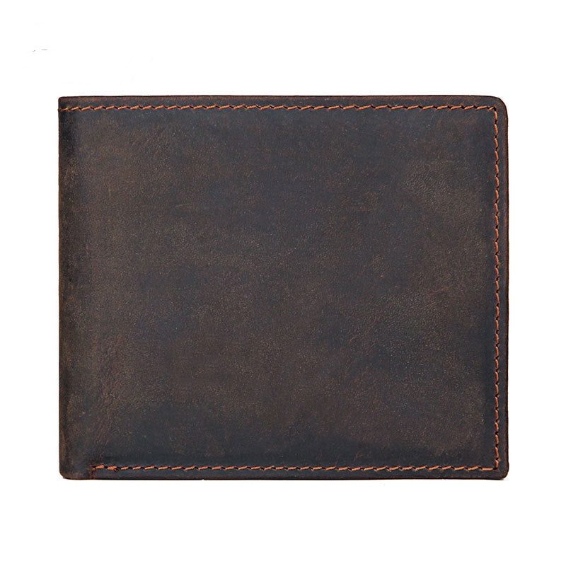Portefeuille vintage pour homme en peau de cheval