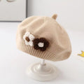 Béret bébé fille Béret tricoté en laine
