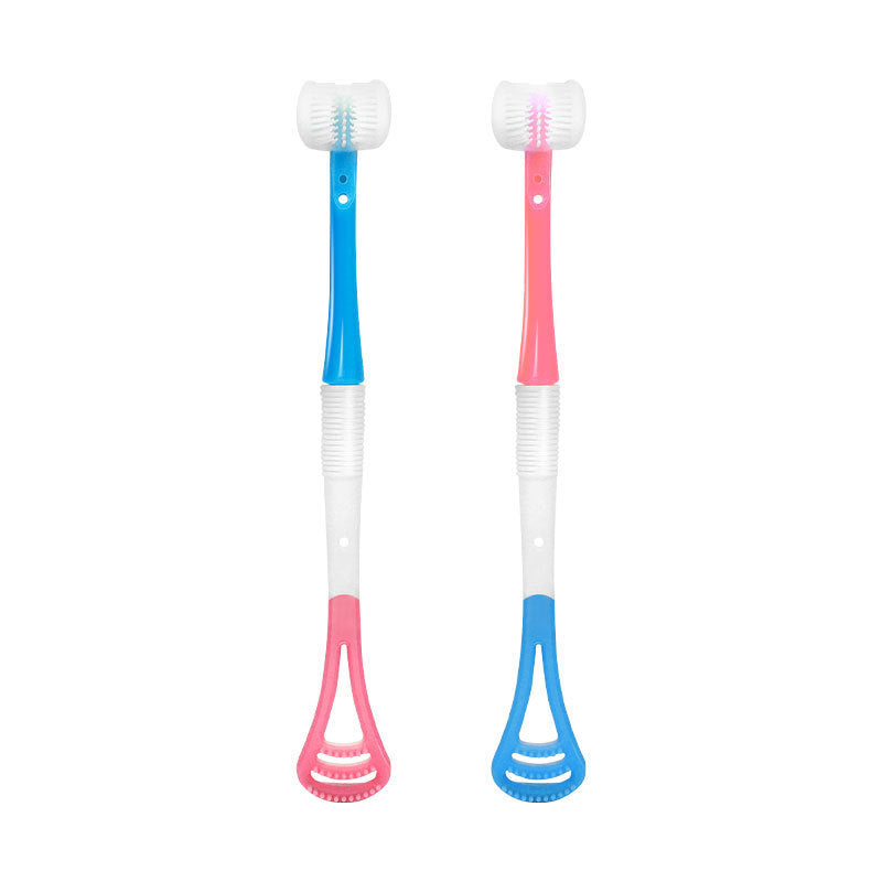 Brosse à dents pour bébé, brosse multifonction pour le dépôt de langue en silicone, matériau 3D