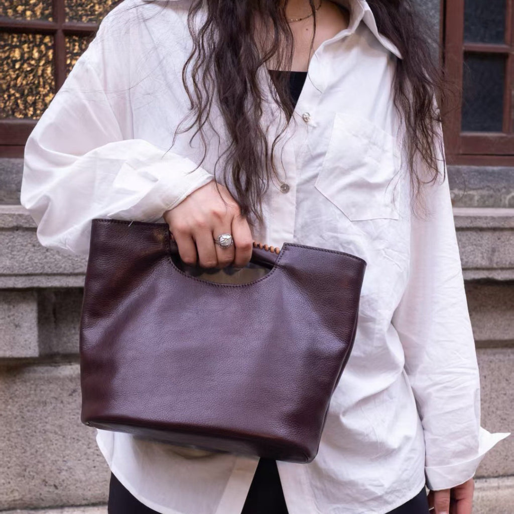 Sac à main bandoulière Cortex pour femme en cuir
