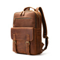 Sac à dos rétro en cuir Crazy Horse pour homme