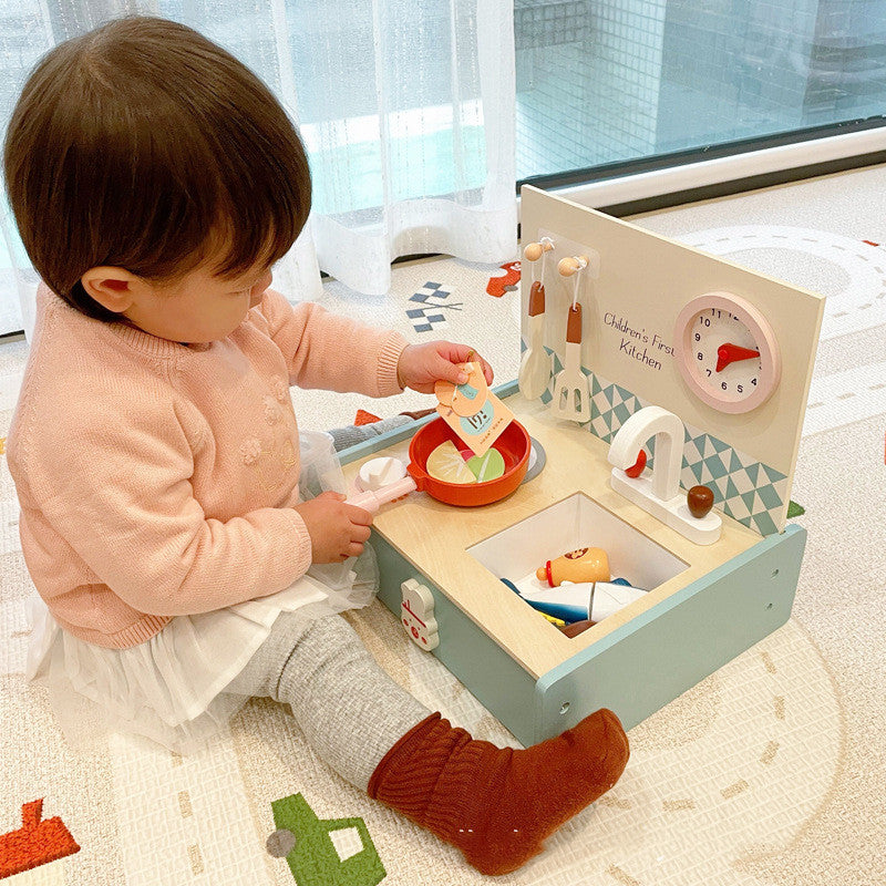 Mini-cuisine en bois (jouets en bois)