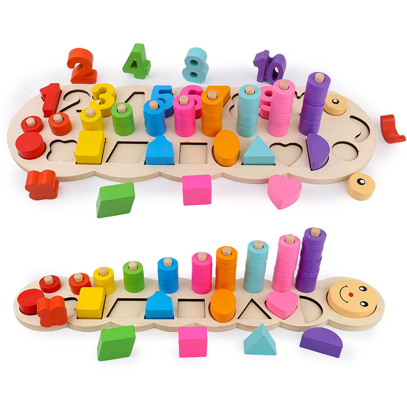 Tableau logarithmique en bois pour l'éducation préscolaire