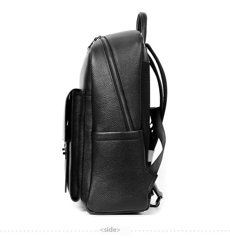 Sac à dos de voyage d'affaires grande capacité pour homme en cuir