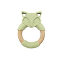 Anneau de dentition en bois et silicone