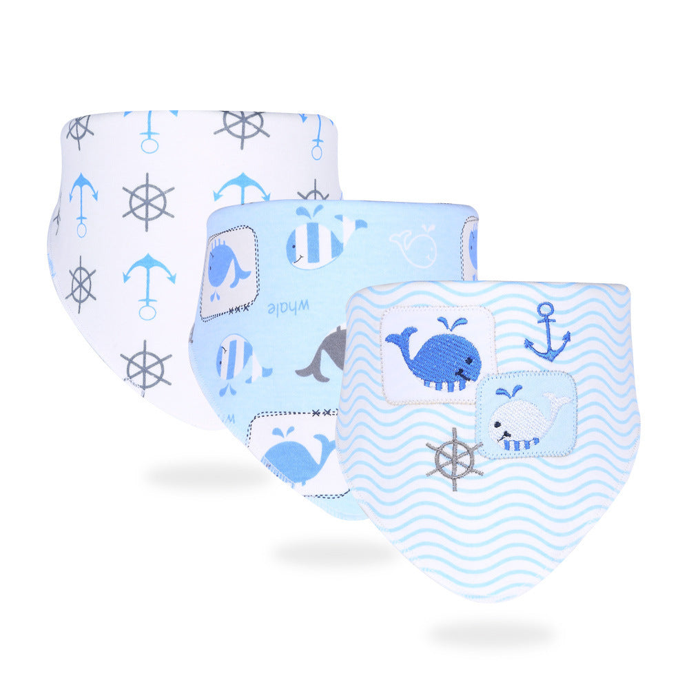 Bavoir en coton imprimée