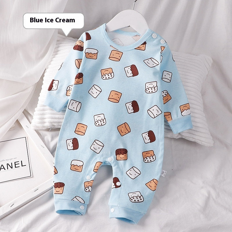 Pyjamas pour bébés en pur coton, vêtements d'automne