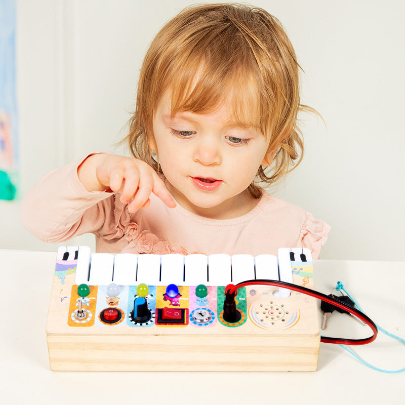Piano électronique en bois