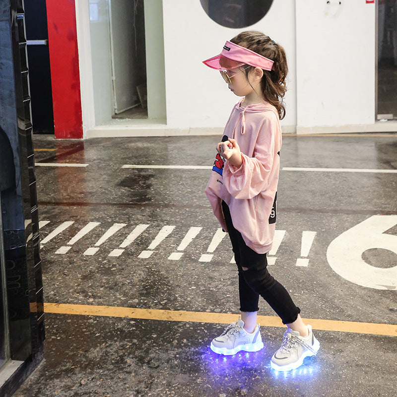 Chaussures lumineuses colorées