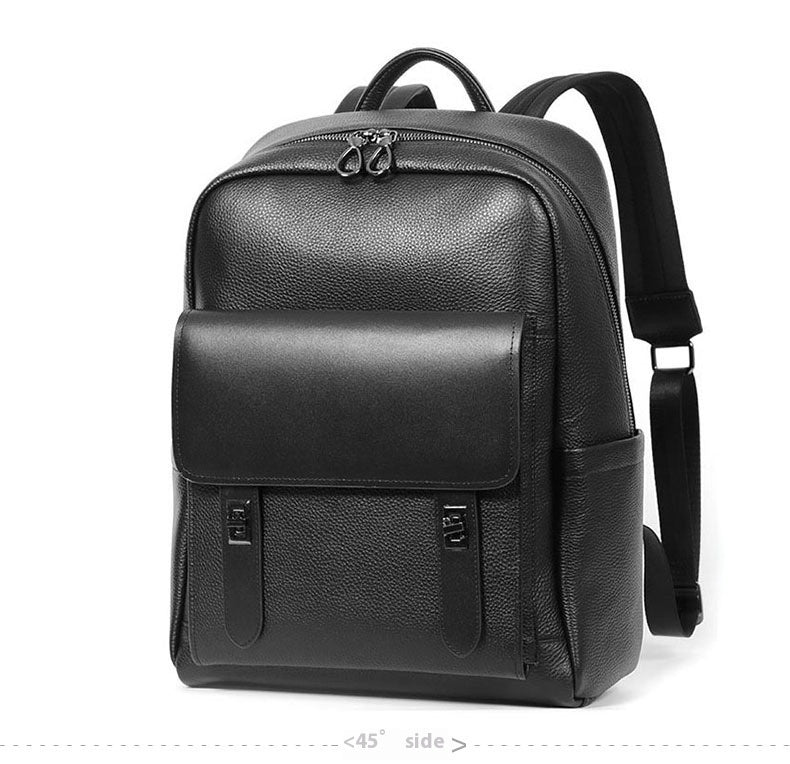 Sac à dos de voyage d'affaires grande capacité pour homme en cuir