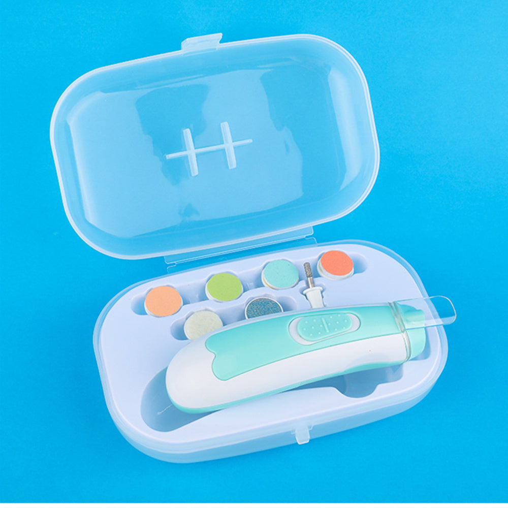 Coupe ongles électrique pour nouveau-né, kit de soins pour bébé anti-pincement de chair